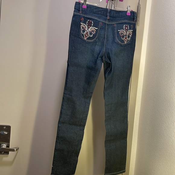 Exotic Women’s Blue Midrise Pants by Candies - Picture 7 of 12